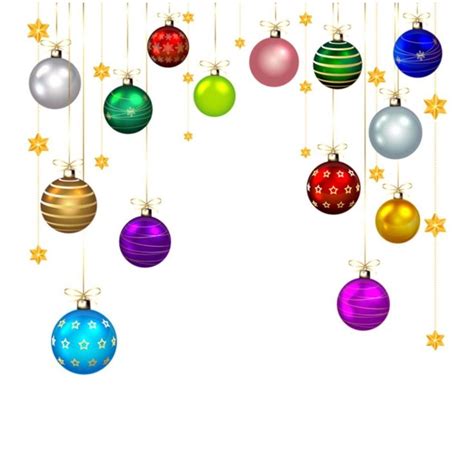 Christmas Ornaments Hanging From Strings With Stars On The Top And