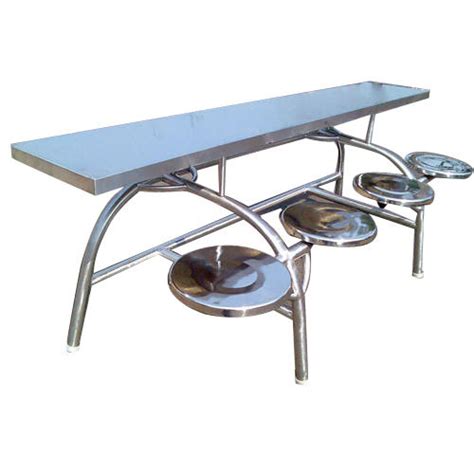 Stainless Steel Silver And Canteen Dining Table Shape Rectangular At