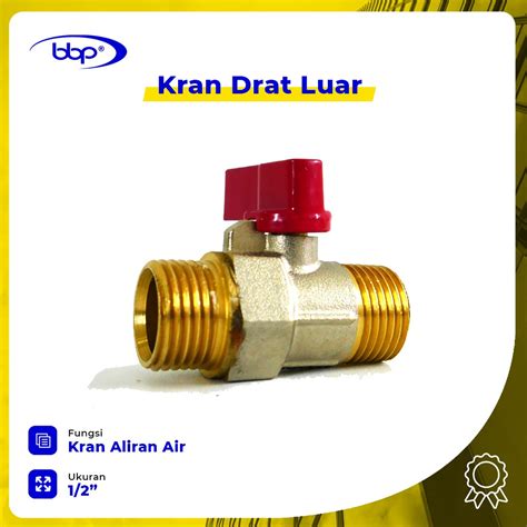 Jual Ball Valve Ukuran Inch Stop Kran Double Drat Luar Pendek