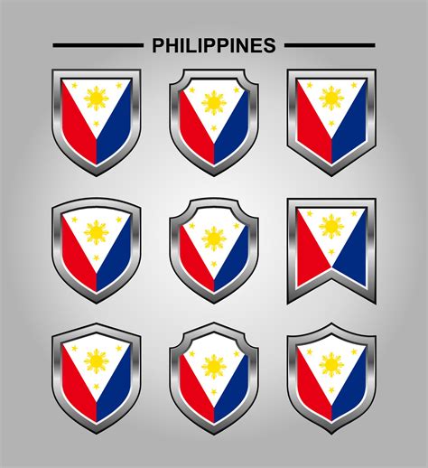 Philippine Flag Shield Logo