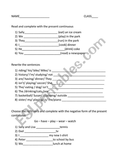 Present Continuous Worksheet Esl Worksheet By Charlotte1209