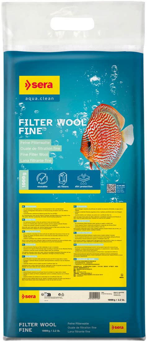 SERA FILTER WOOL FINE 2 2 LB The Hidden Reef Inc