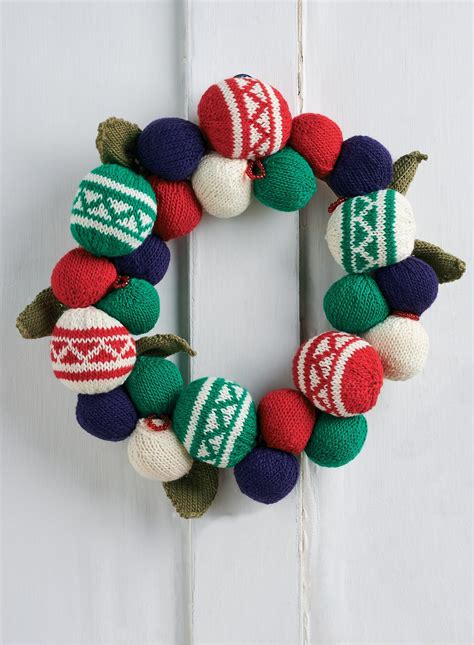 Christmas Wreath Knitting Patterns Let S Knit Magazine