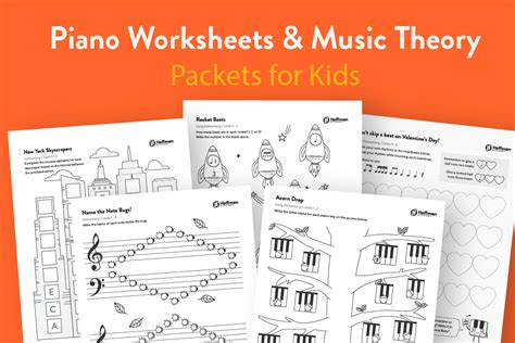 Piano Worksheets And Music Theory Themed Packets For Kids Hoffman