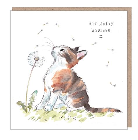 Cute Cat Birthday Card