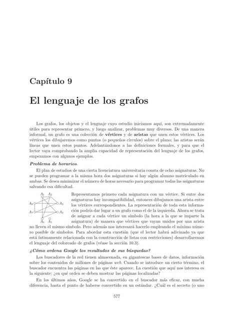 Pdf El Lenguaje De Los Grafosverso Mat Uam Es Pablo Fernandez Capi