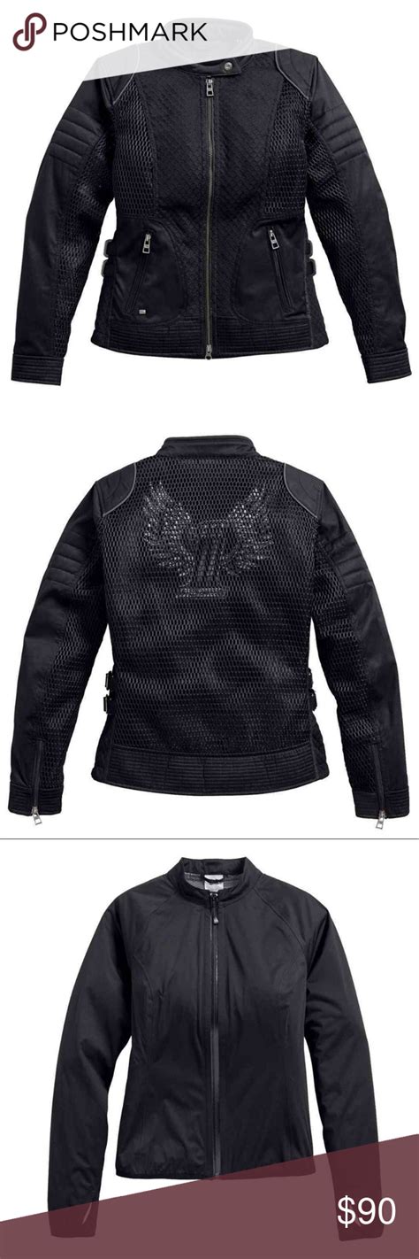 Harley Davidson Winged #1 Waterproof Mesh Jacket | Mesh jacket, Harley ...