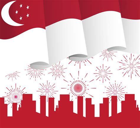 Singapore Independence Day Vector 5012802 Vector Art At Vecteezy