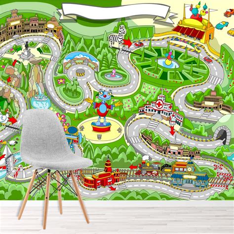 Race Track Wallpaper Wall Mural