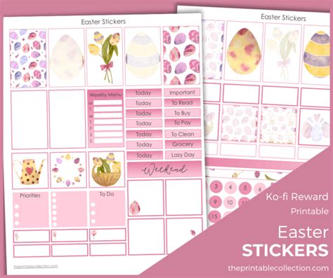 Printable Easter Stickers | The Printable Collection