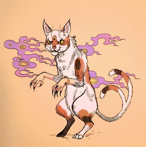 Nekomata Japanese Mythical Creatures Mythological Creatures