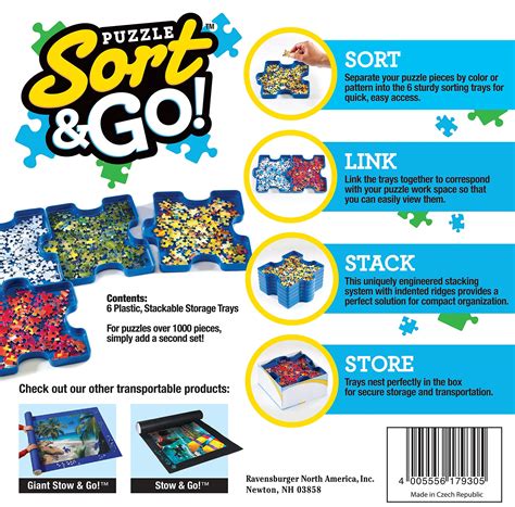 Ravensburger Sort And Go Jigsaw Puzzle Accessory Robust Plastic