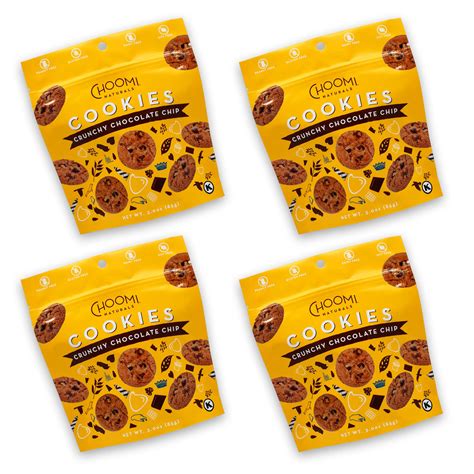 Choomi Naturals Crunchy Chocolate Chip Cookies | 4 Pack