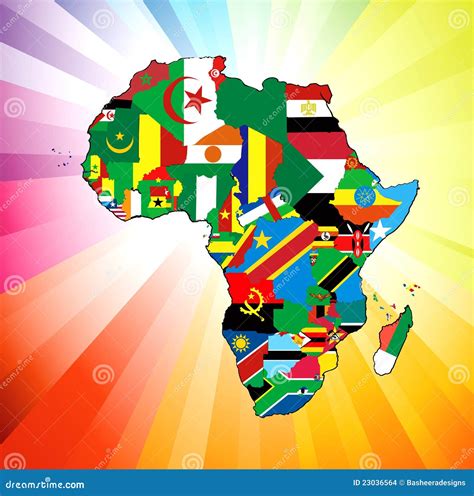 Africa Continent Country Flags