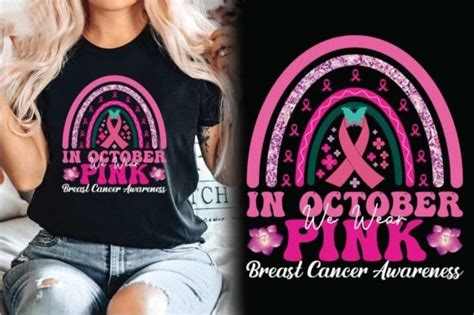 In October We Wear Pink Breast Cancer Graphic By Almamun2248 · Creative