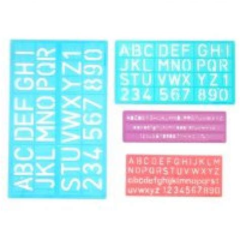 Alphabet Stencils - Language and Reading - Learning Center - The Craft Shop, Inc.