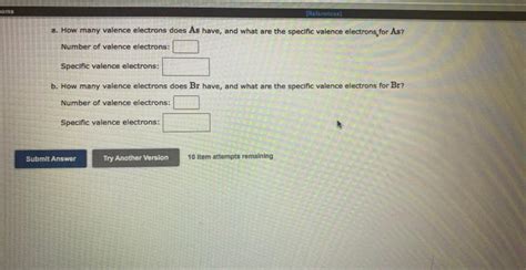 Solved a. How many valence electrons does As have, and what | Chegg.com