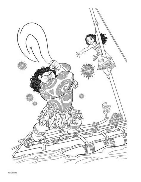 Printable Moana Coloring Pages Pdf Moana Coloring Pages Disney Coloring