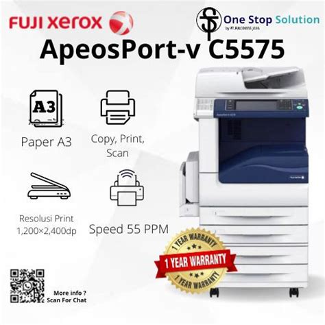 Jual Fuji Xerox ApeosPort V C5575 Mesin Fotocopy Kertas A3 A3 GARANSI