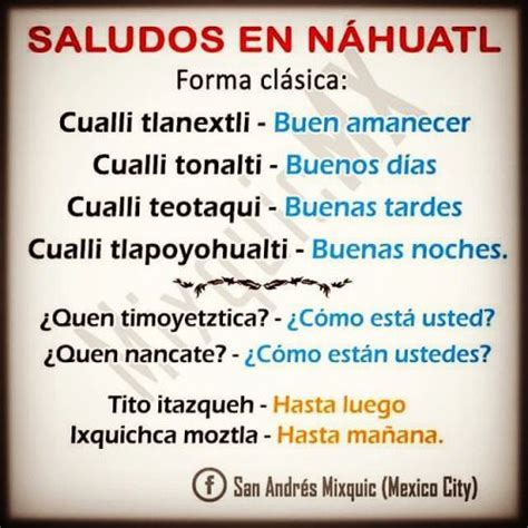 ¡fácil Y Divertido Aprende Náhuatl Básico Useful Spanish Phrases