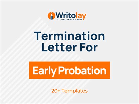 Early Probation Termination Letter 4 Templates Writolay