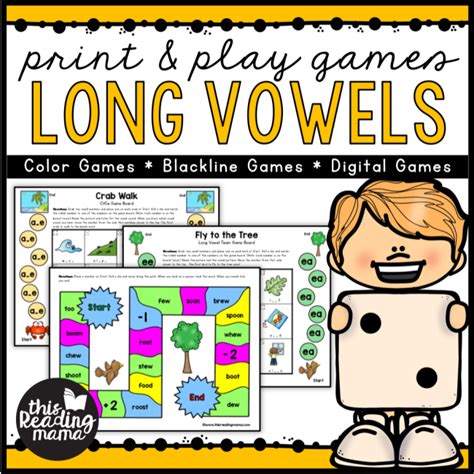 Print And Play Long Vowel Games This Reading Mama