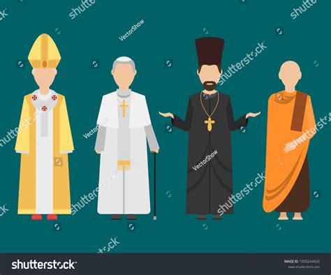 Religion People Characters Vector Group Different Stock Vector (Royalty ...