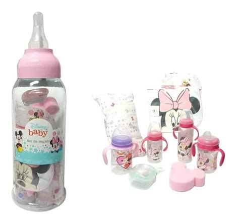 Conjunto De Mamadeiras Rosa Gigante Disney Minnie Mouse Mercadolivre