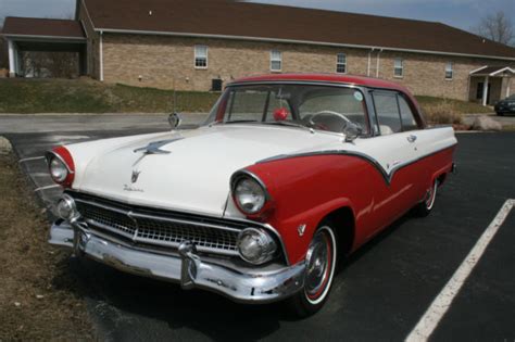 Ford Fairlane Victoria Door Hardtop Red White Excellent