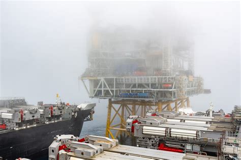 Pioneering Spirit Picks Up And Installs The Johan Sverdrup Drilling