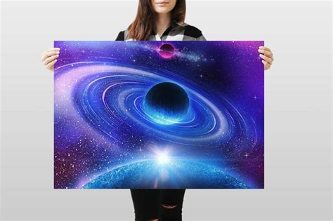 A Space Nebula Poster Art Print X Cm Gsm Universe Galaxy