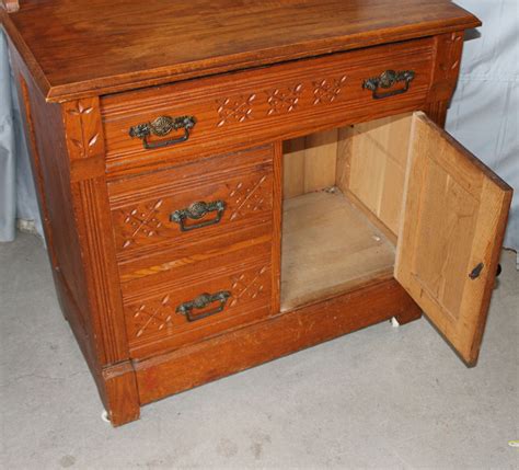 Bargain Johns Antiques Antique Oak Wash Stand Commode Eastlake