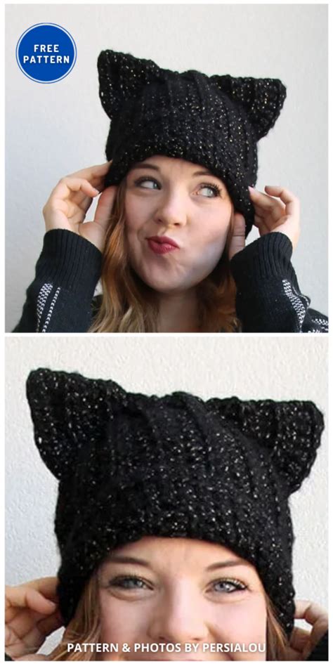 8 Crochet Cat Beanie Patterns Ideas You Ll Love The Yarn Crew