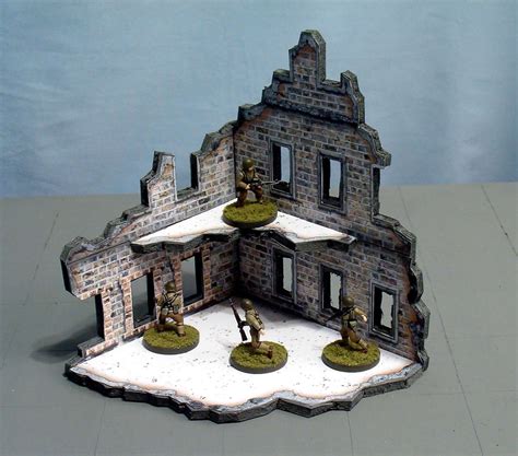 Two Up One Back Terrain Project Ruined Building Terrain Wargaming