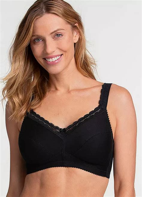 Cotton Comfort Non Wired Bra By Miss Mary Of Sweden Look Again