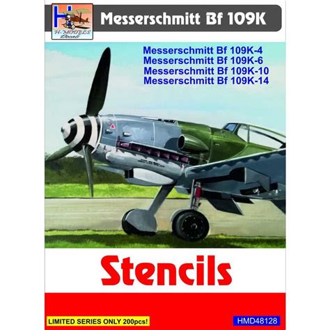 Decals Messerschmitt Bf-109K-4/Bf-109K-6/Bf-109K-1... H-Model Decals with 1001hobbies