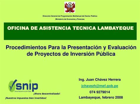 Ppt Procedimientos Para La Presentaci N Y Evaluaci N De Proyectos De