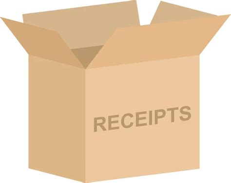 Box Of Receipts Vector Art Stock Images Depositphotos