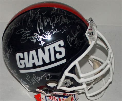 Lot Detail - Super Bowl XXV Team Signed New York Giants PROLINE Helmet ...