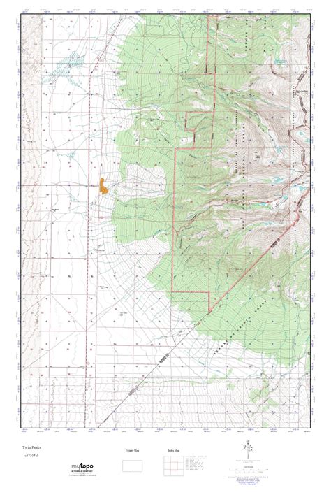 Mytopo Twin Peaks Colorado Usgs Quad Topo Map