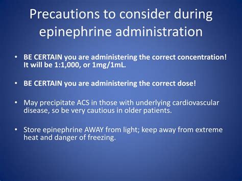 Ppt Im Epinephrine Administration By The Emt Powerpoint Presentation