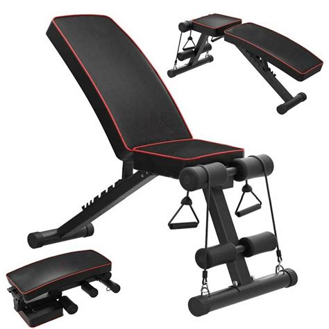 Adjustable Folding Sit Up Benches Abdominal Muscle Training Machine