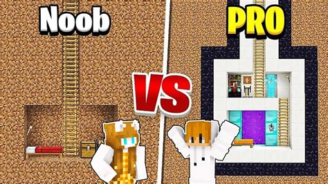 Minecraft Noob Vs Pro Modern Secret Base Build Challenge Tagalog