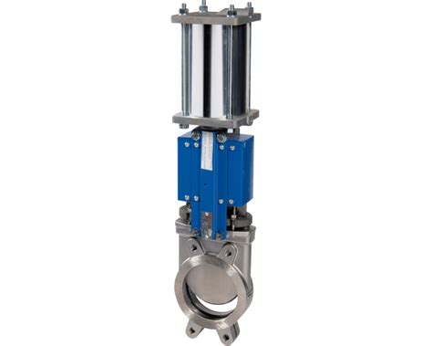 Stainless Steel Knife Gate Valve 172 Double Acting Pneumatic Actuator