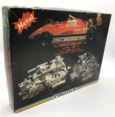 Ferrari Turbo Kkk Engine Protar Metal Plastic Kit F V Motore