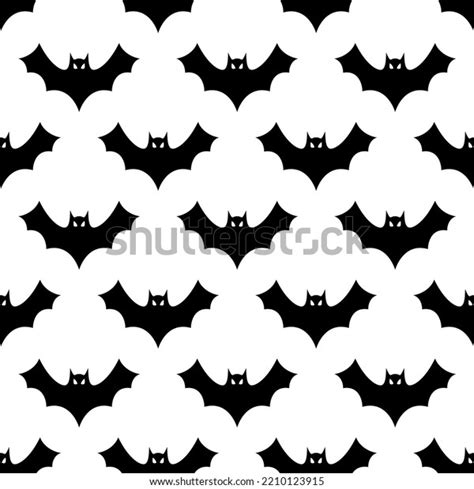 Seamless Bat Pattern Background Vector Illustration Stock Vector