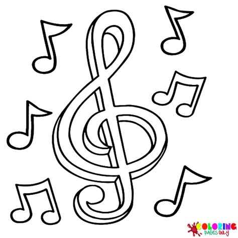 36 Music Notes Coloring Pages - ColoringPagesOnly.com