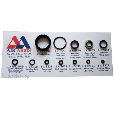 Air Arms S510 And Hft500 Dedicated O Ring Seal Spare Reseal Kit Bagnall And Kirkwood Airgun Spares