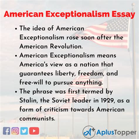 American Exceptionalism Essay | Essay on American Exceptionalism for Students and Children in ...