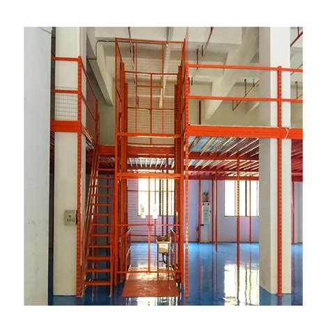 Heavy Duty Steel Mezzanine Floor System Customized High Density